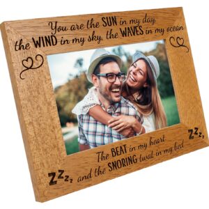 Personalised Valentines day Photo Frame 'You are the sun in my day' funny valentine gift - 6 colours available and 12 sizes (EF50)