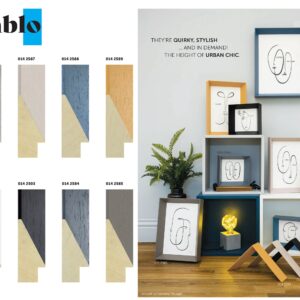 Made To Measure Frames - Pablo Range 60x25mm Sharp angled (IMPORTANT- Sizes are calculated on width + height x2 (PERIMETER) of artwork)
