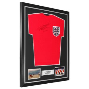 DIY football shirt frame, complete with 2 photo apertures and a metal textbox