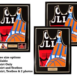 DIY NBA shirt frame, 3 size options available, Shirt only, with textbox and with photos and textbox