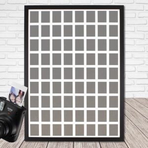 Instax Mini Multi Aperture Wooden Photo Frame. Holds Seventy Two instax sized Photos. 50x70cm. Portrait or Landscape.