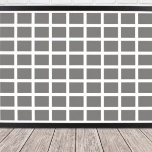 Instax Mini Multi Aperture Wooden Photo Frame. Holds Seventy Two instax sized Photos. 50x70cm. Portrait or Landscape.