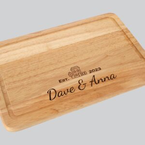 Personalised New Home Engraved Wooden Chopping Board, Cheese Board, Serving Board, Cutting Novelty Gift, Birthday, Housewarming, Wedding