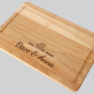 Personalised New Home Engraved Wooden Chopping Board, Cheese Board, Serving Board, Cutting Novelty Gift, Birthday, Housewarming, Wedding