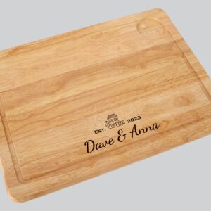 Personalised New Home Engraved Wooden Chopping Board, Cheese Board, Serving Board, Cutting Novelty Gift, Birthday, Housewarming, Wedding