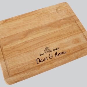 Personalised New Home Engraved Wooden Chopping Board, Cheese Board, Serving Board, Cutting Novelty Gift, Birthday, Housewarming, Wedding