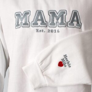 Mama Sweatshirt, Personalised Mum, Personalized Mom, Custom Mom Jumper, Mothers Day Gift, Mama Birthday Gift, Mother's Day Top, Mother Gifts