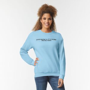 Personalised Custom Coordinates Embroidered Sweatshirt, Custom Location, Unisex, Valentines Day Gift, Husband, Wife, Date
