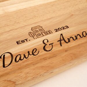 Personalised New Home Engraved Wooden Chopping Board, Cheese Board, Serving Board, Cutting Novelty Gift, Birthday, Housewarming, Wedding