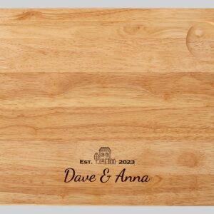 Personalised New Home Engraved Wooden Chopping Board, Cheese Board, Serving Board, Cutting Novelty Gift, Birthday, Housewarming, Wedding