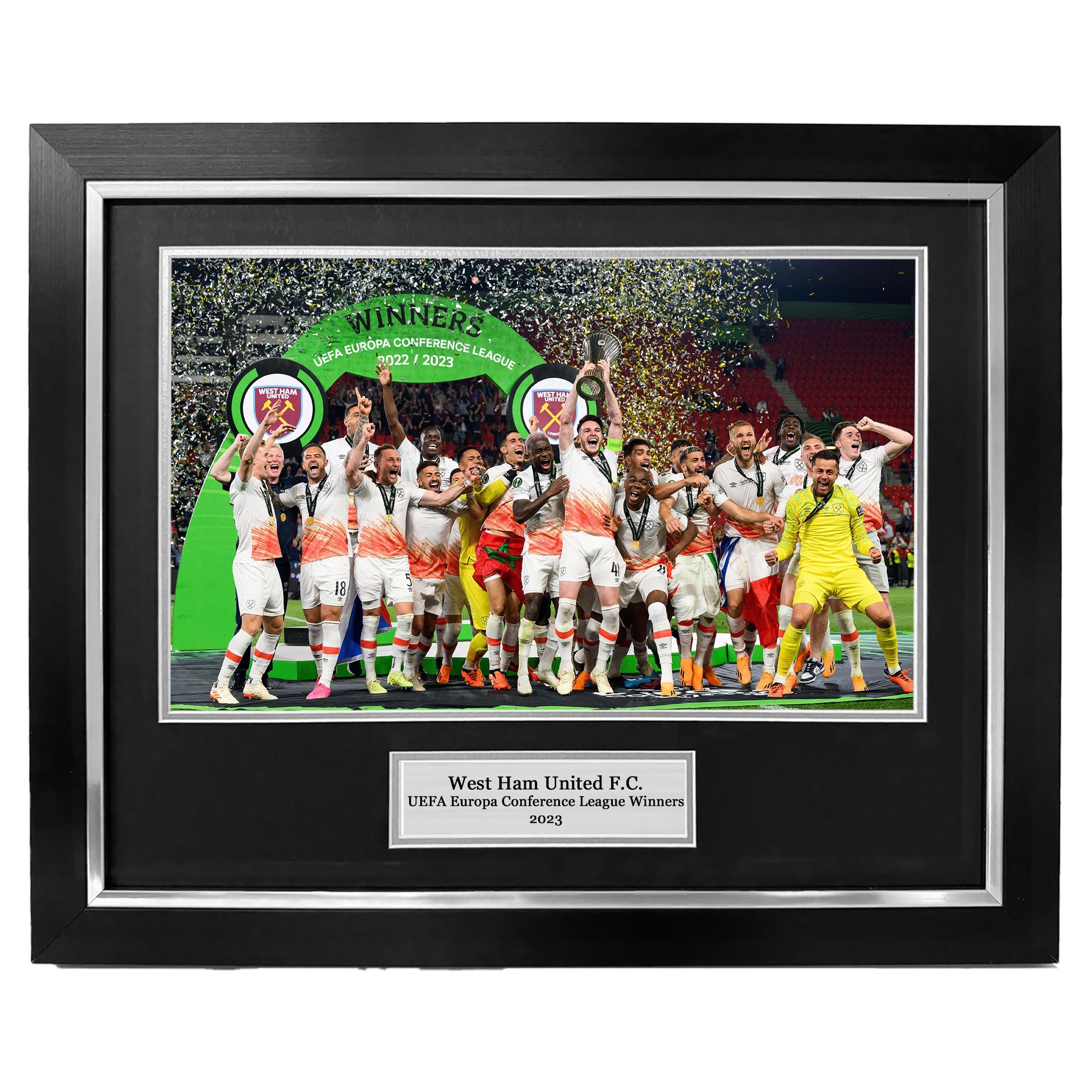 West Ham United UEFA Europa Conference League winners Framed photo - 20x16" framed photo