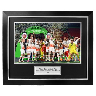 West Ham United UEFA Europa Conference League winners Framed photo - 20x16" framed photo