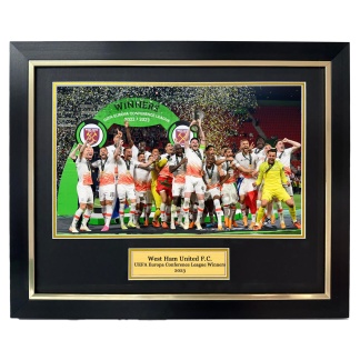 West Ham United UEFA Europa Conference League winners Framed photo - 20x16" framed photo
