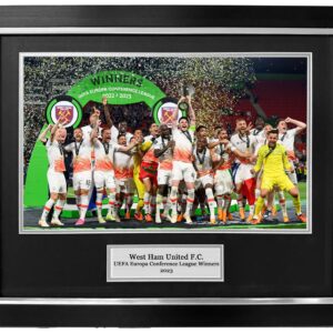 West Ham United UEFA Europa Conference League winners Framed photo - 20x16" framed photo