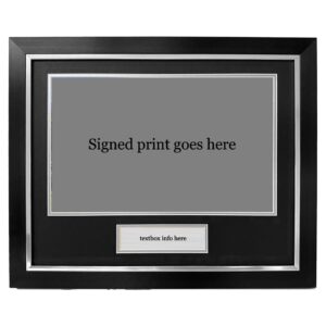 DIY Photo Frame with Plaque: Signed Memorabilia Display (20x16")