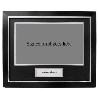 DIY Photo Frame with Plaque: Signed Memorabilia Display (20x16")