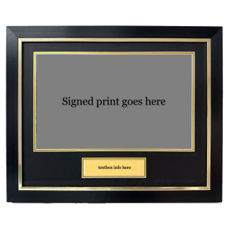 DIY Photo Frame with Plaque: Signed Memorabilia Display (20x16")