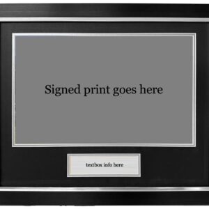 DIY Photo Frame with Plaque: Signed Memorabilia Display (20x16")