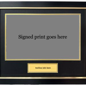 DIY Photo Frame with Plaque: Signed Memorabilia Display (20x16")