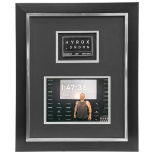 HYROX Patch Display Frame with 8x6 Photo – Fitness Race Memorabilia ATHX Frame