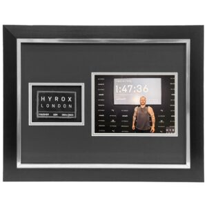 HYROX Patch Display Frame with 8x6 Photo – Fitness Race Memorabilia ATHX Frame