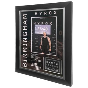 HYROX Patch Display Frame with personalised design – Fitness Race Memorabilia ATHX Frame