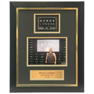 HYROX Patch Display Frame with 8x6 Photo – Fitness Race Memorabilia ATHX Frame