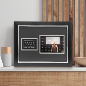 HYROX Patch Display Frame with 8x6 Photo – Fitness Race Memorabilia ATHX Frame