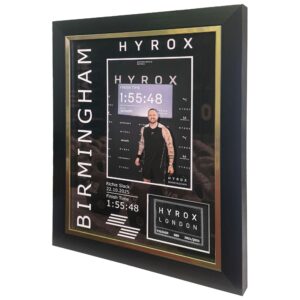 HYROX Patch Display Frame with personalised design – Fitness Race Memorabilia ATHX Frame