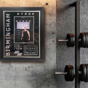 HYROX Patch Display Frame with personalised design – Fitness Race Memorabilia ATHX Frame