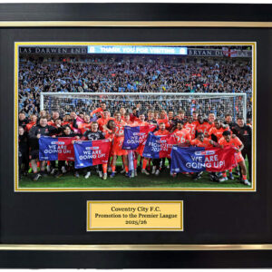 Coventry City FC Promotion 2026 Celebration Framed photo - 20x16" frame